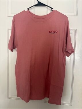 AFTCO Men's Short Sleeve Crewneck Tee - Dusty Rose Pink
